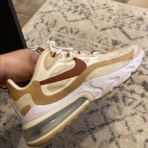 Nike Cream and Brown Shoes